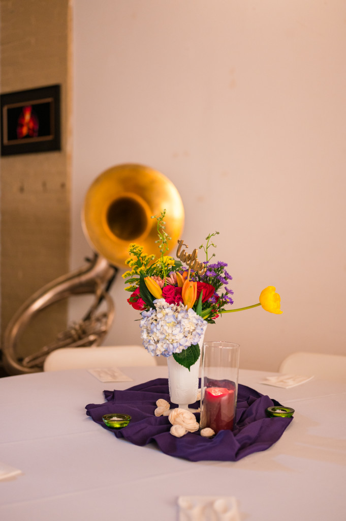 colorful centerpiece flowers