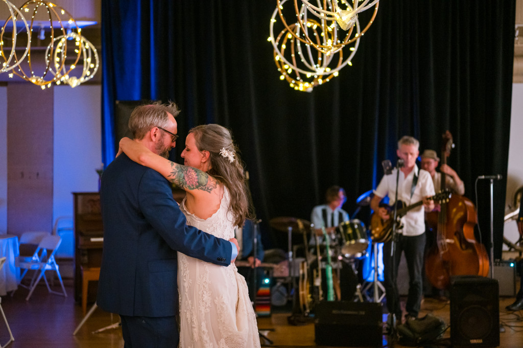 Bride and Groom dancing 