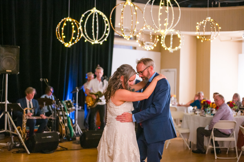 Bride and Groom dancing 