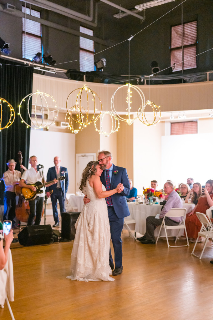 Bride and Groom dancing 