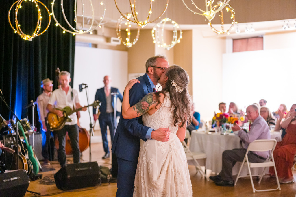 Bride and Groom dancing 