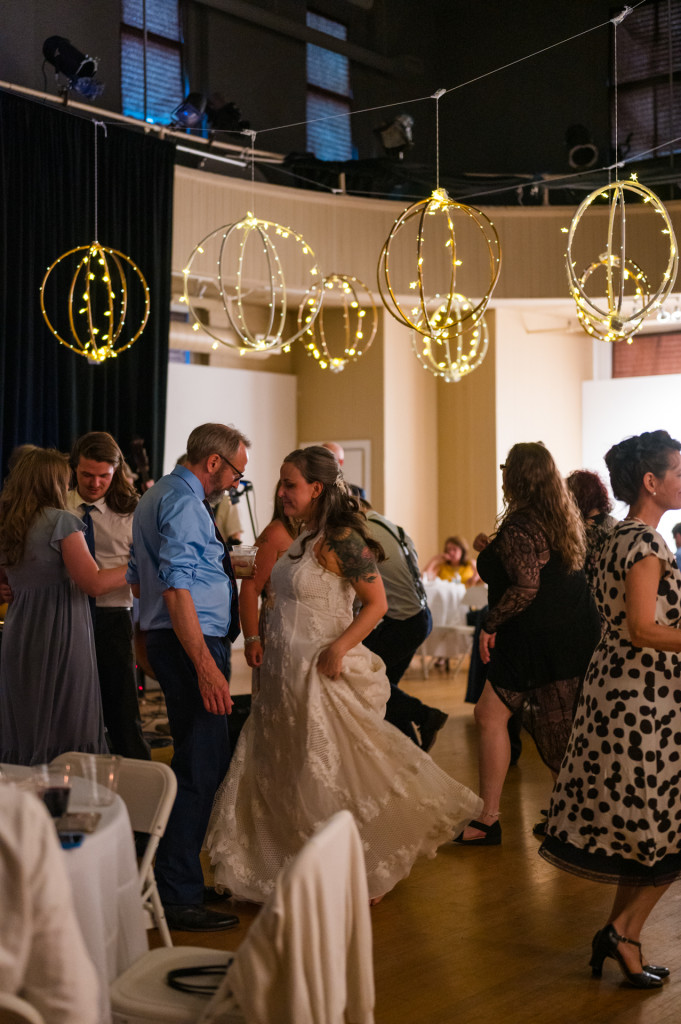 Bride and Groom dancing