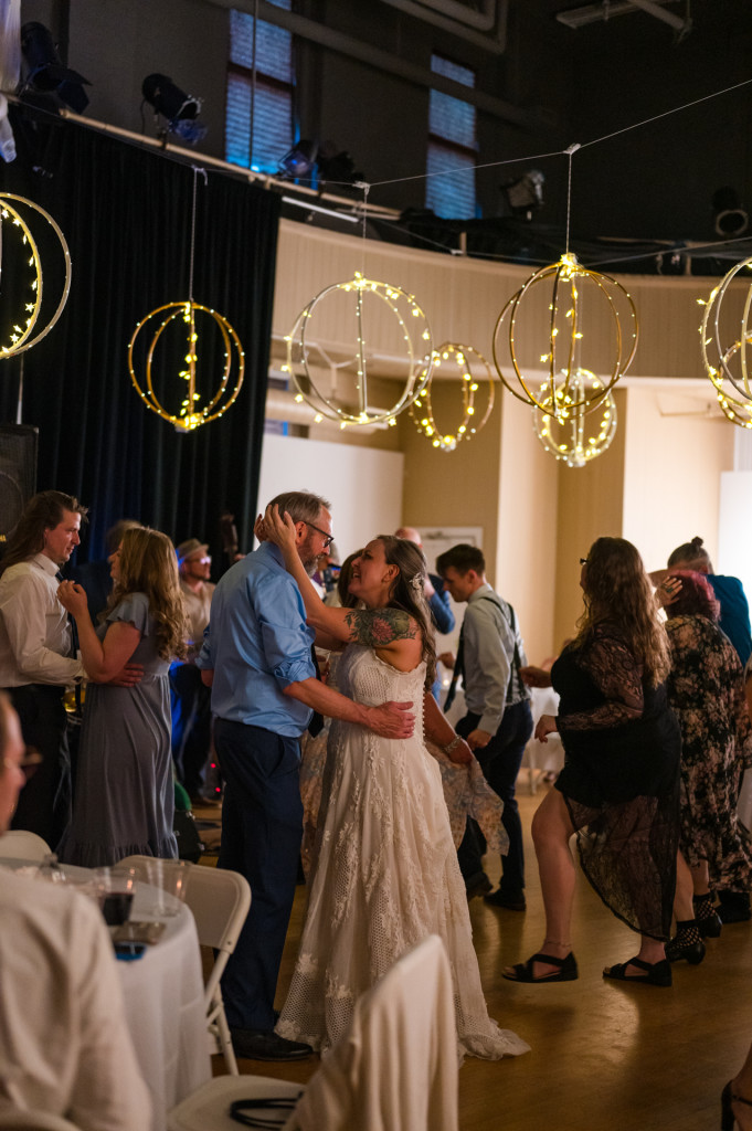 Bride and Groom dancing