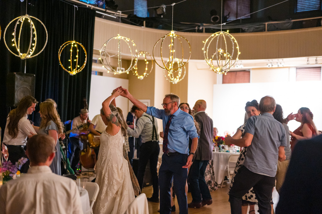 Bride and Groom dancing