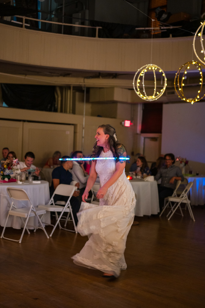 Bride hooping